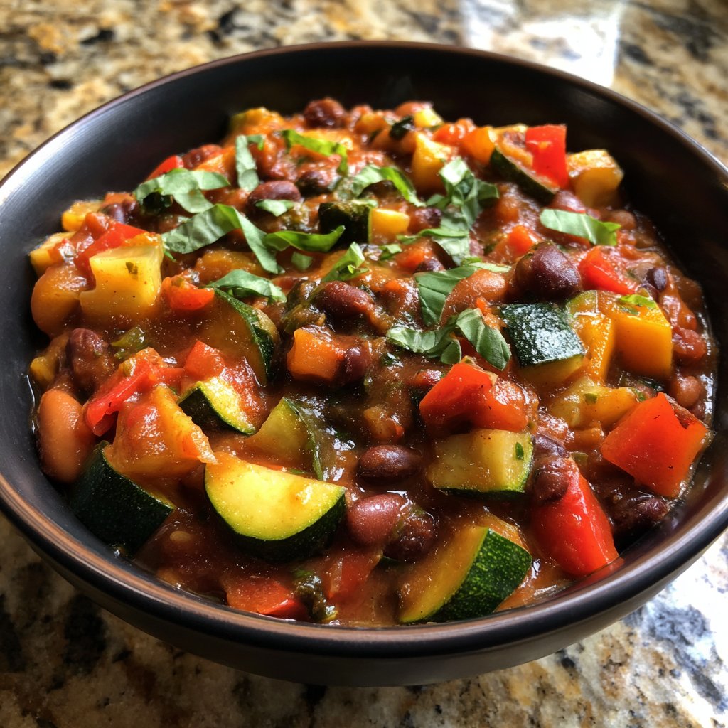 Healthy Crockpot Italian Bean Medley