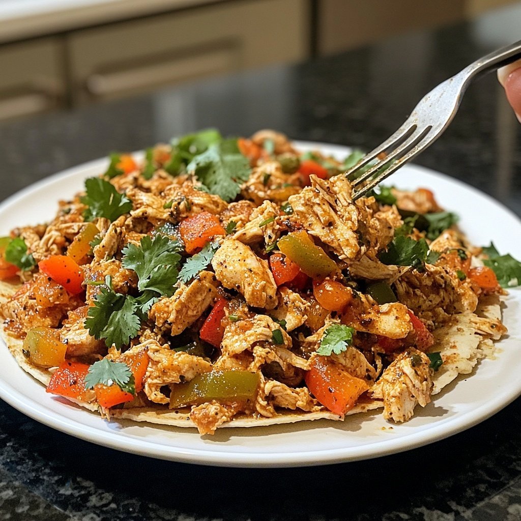 Easy Slow Cooker Chicken Taco Filling