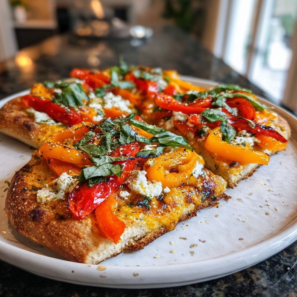 Super Bowl Food Veggie Flatbreads