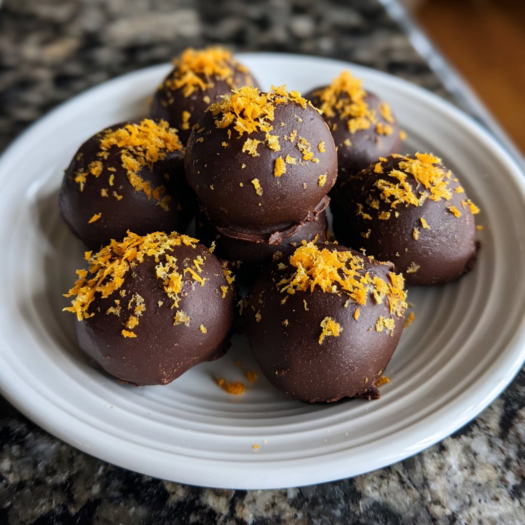 Dark Chocolate Orange Truffles