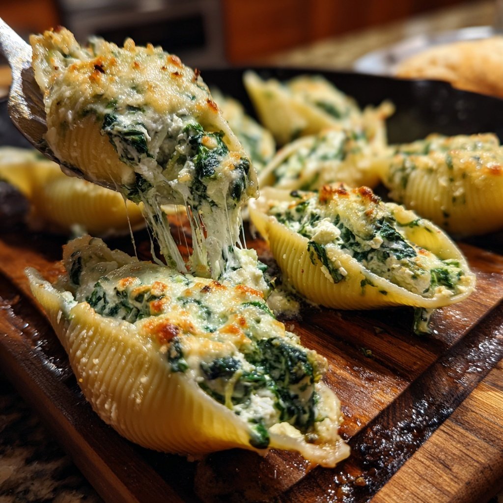 Spinach Ricotta Stuffed Shells