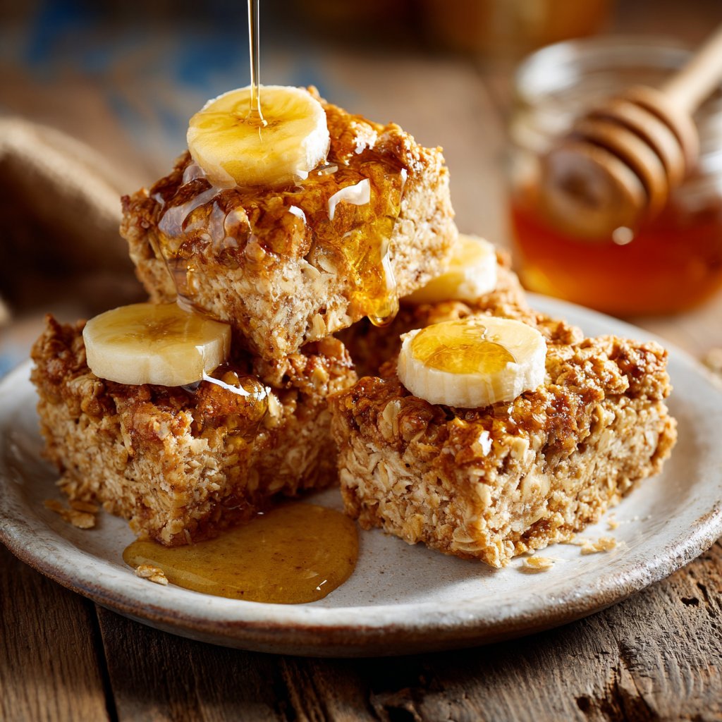 Banana Oat Yogurt Squares