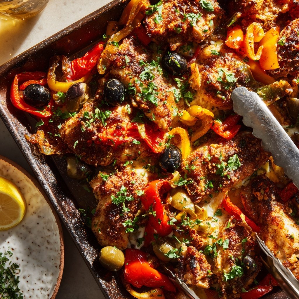 Mediterranean Chicken Sheet Pan