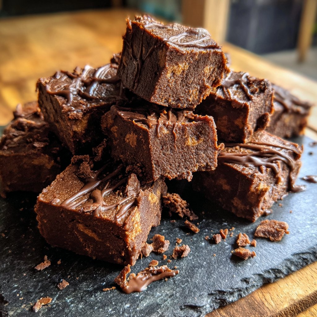Chocolate Tahini Date Fudge
