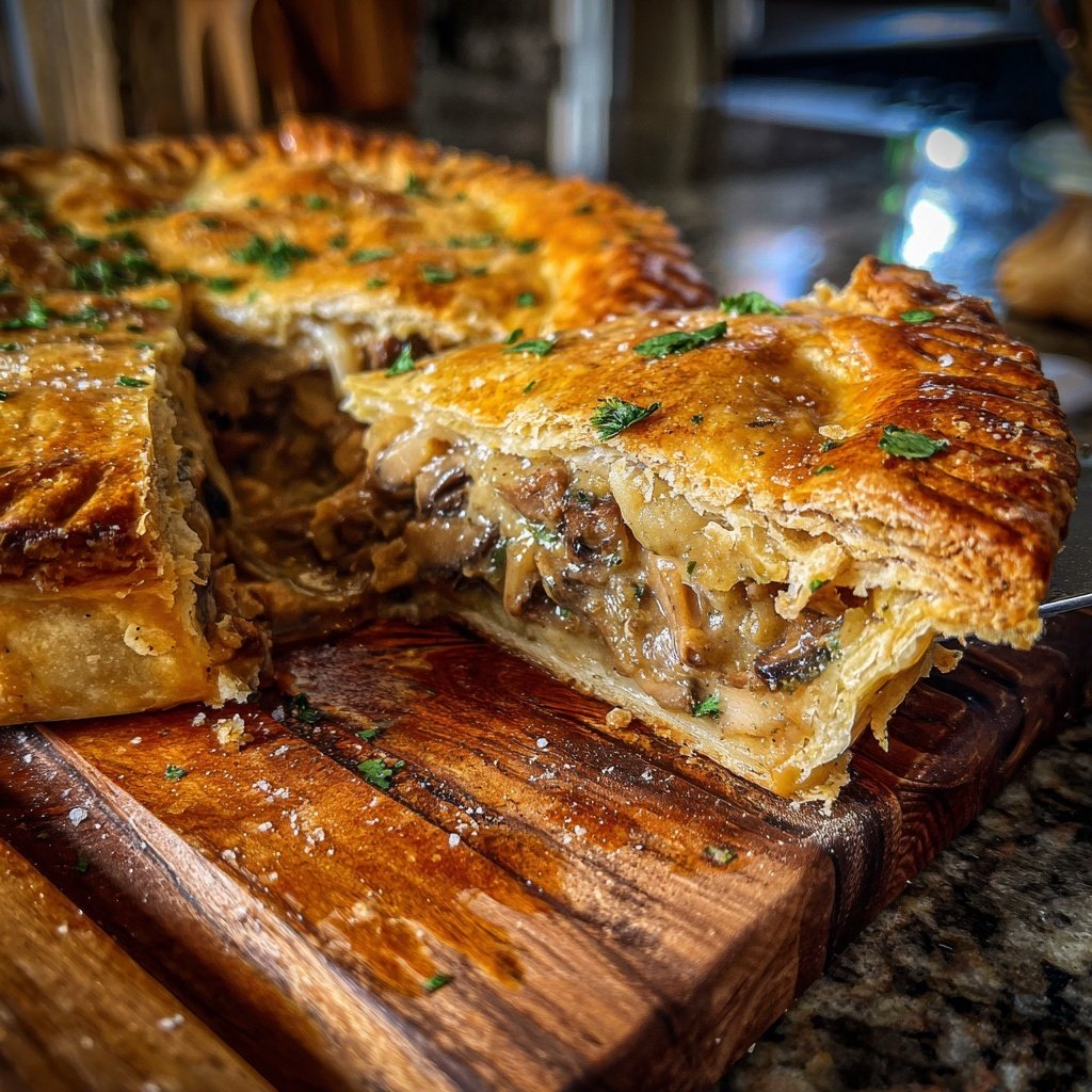 Comfort Food Beef and Mushroom Pot Pie