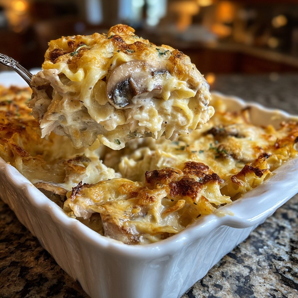 Creamy French Style Chicken Casserole a la Normande