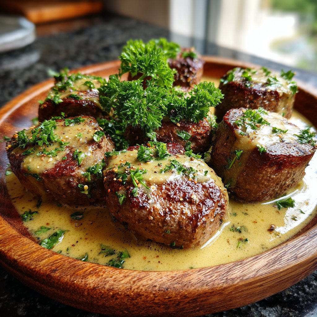 Beef Medallions with Peppercorn Cream