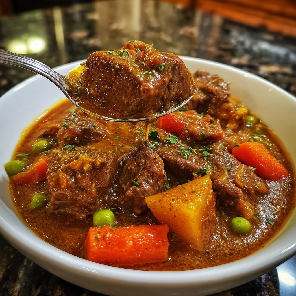 Jamaican Beef Stew With Rice